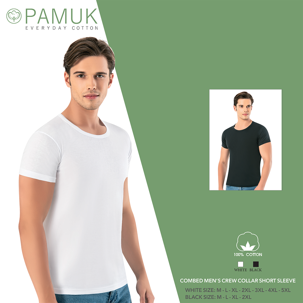 COMBED MEN'S CREW COLLAR SHORT SLEEVE