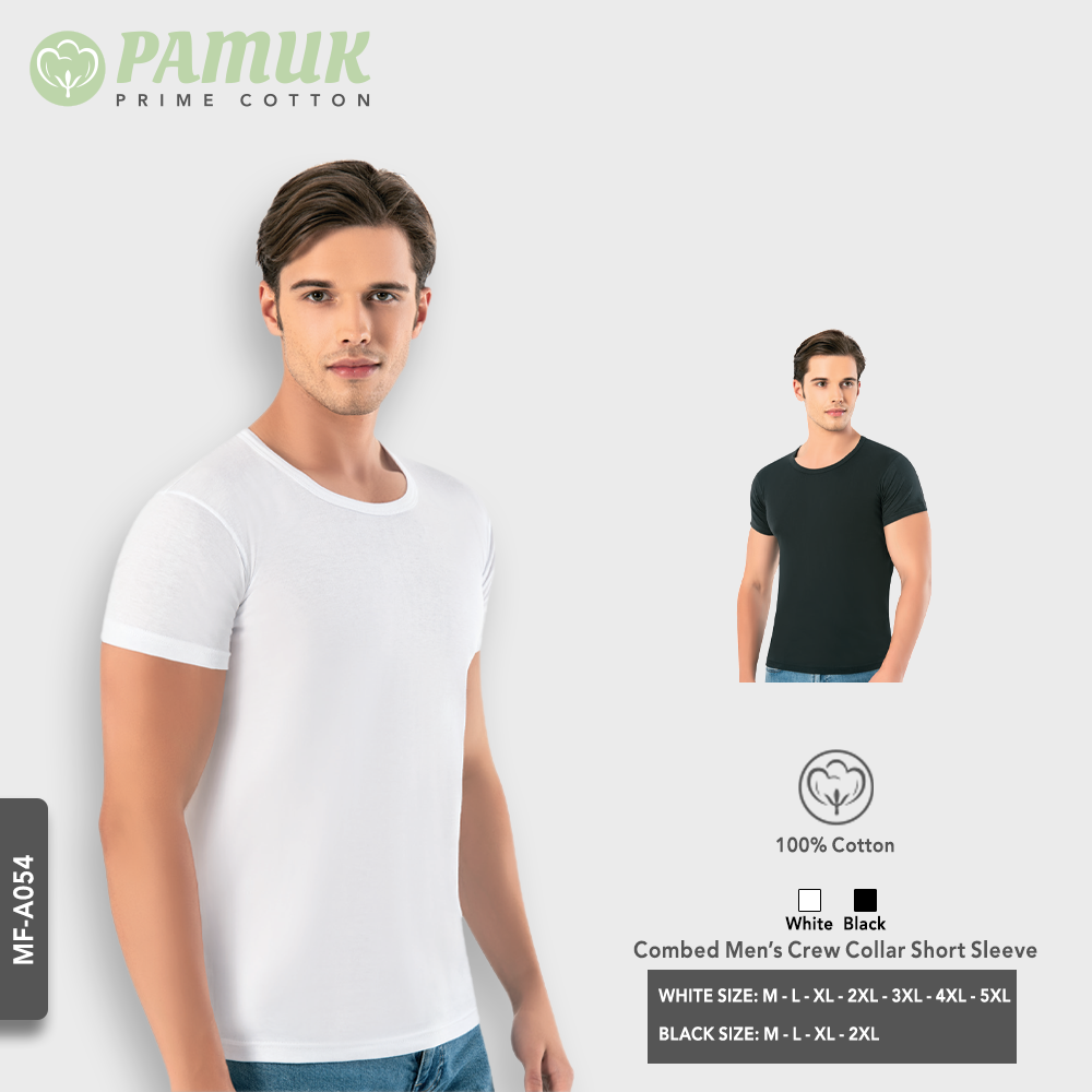 COMBED MEN'S CREW COLLAR SHORT SLEEVE (A054)