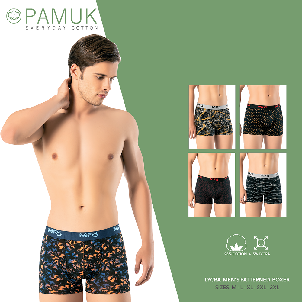 Lycra Patterned Boxer